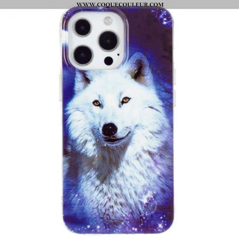 Coque iPhone 15 Pro Max Fluorescente Loup