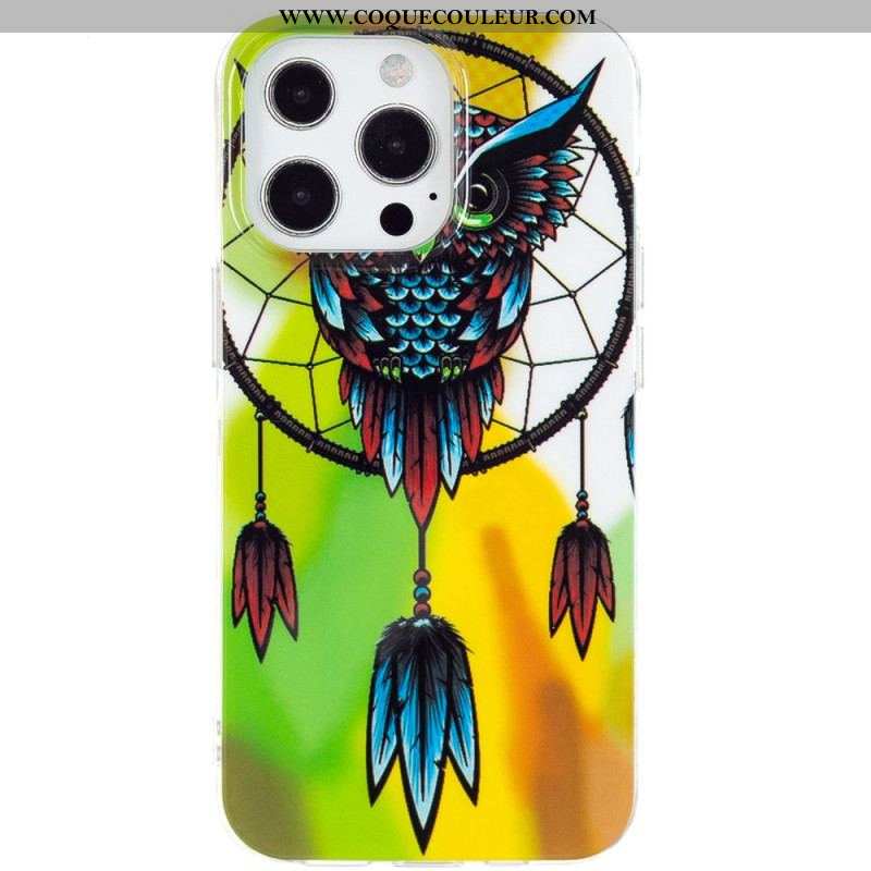 Coque iPhone 15 Pro Max Fluorescente Attrape Rêves