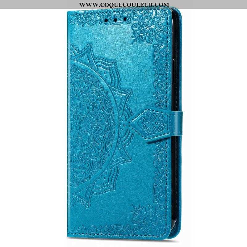 Housse iPhone 15 Pro Max Mandala Baroque à Lanière