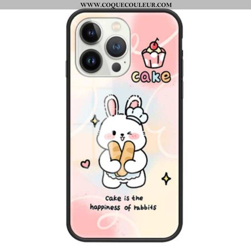 Coque iPhone 15 Pro Verre Trempé Happy Rabbit