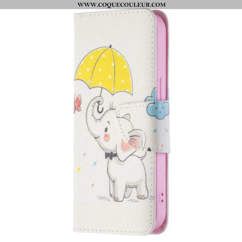 Housse iPhone 15 Bébé Éléphant