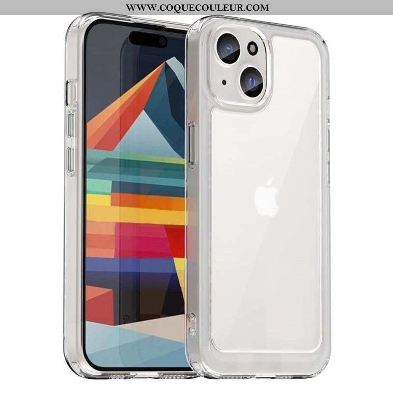 Coque iPhone 15 Transparente Rebords Silicone