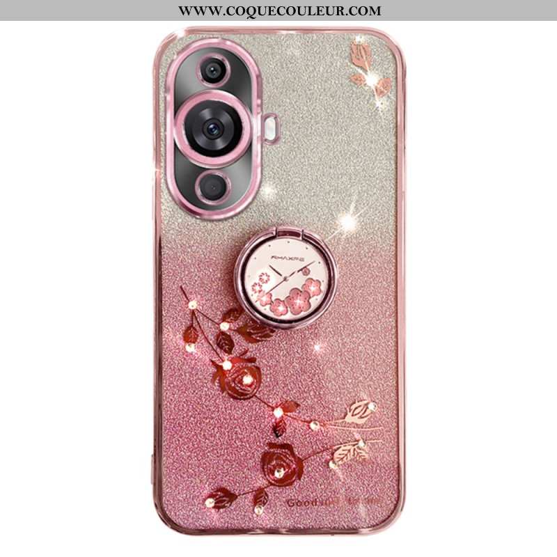Coque Huawei Nova 11 Pro Pailletée avec Support KADEM