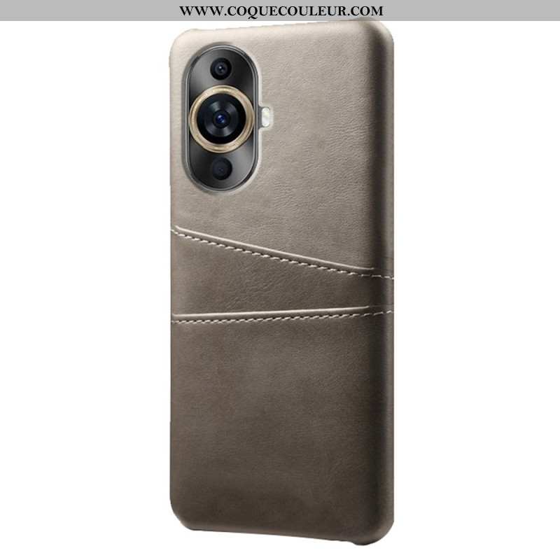 Coque Huawei Nova 12S Effet Cuir Porte-Cartes
