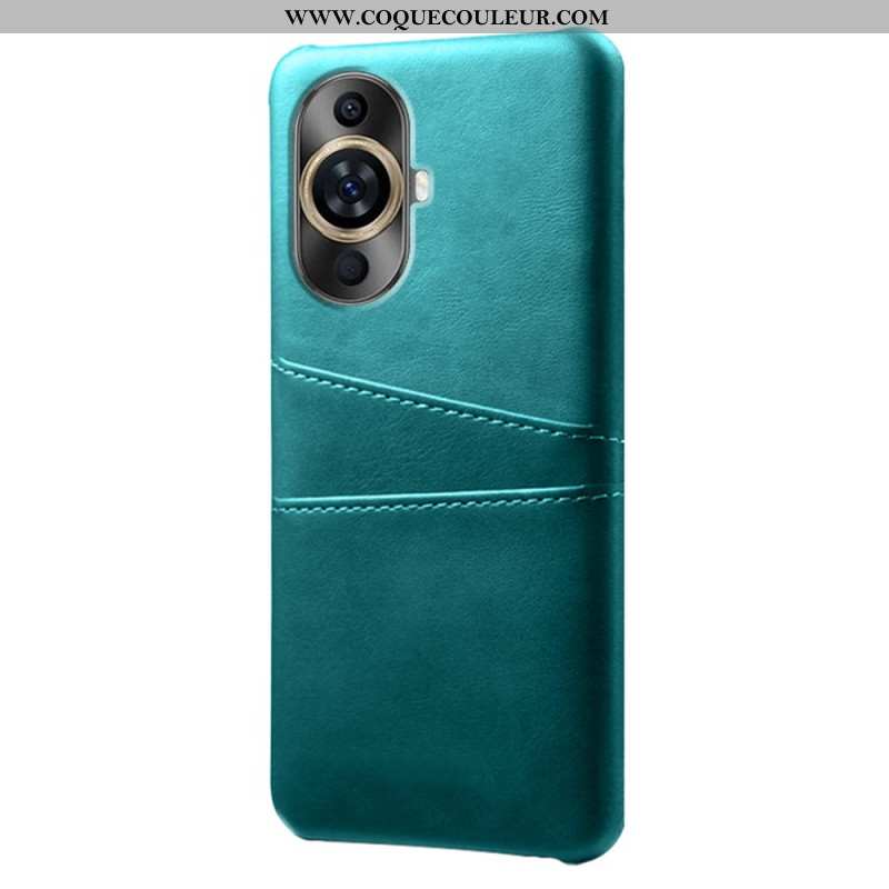 Coque Huawei Nova 12S Effet Cuir Porte-Cartes