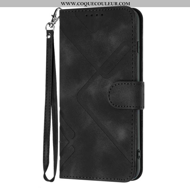 Housse OnePlus 12 5G Style Rétro avec Lanière