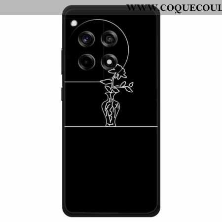 Coque OnePlus 12R Tournesol dans un vase