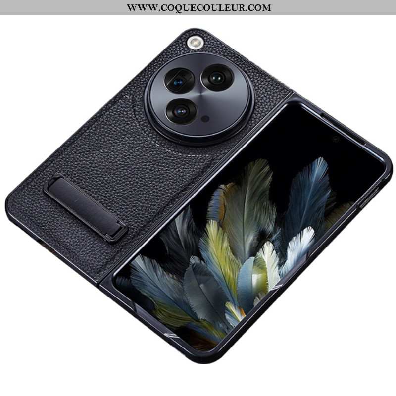 Coque OnePlus Open Simili Cuir Support