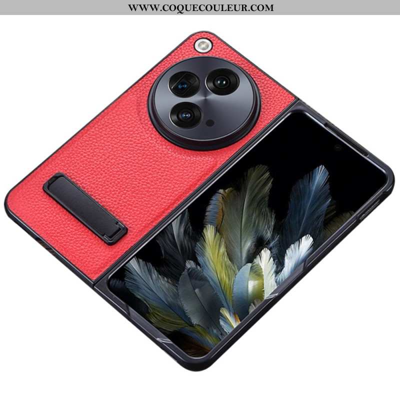 Coque OnePlus Open Simili Cuir Support