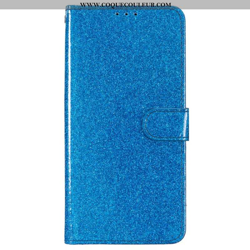Housse Oppo A98 5G Paillettes à Lanière