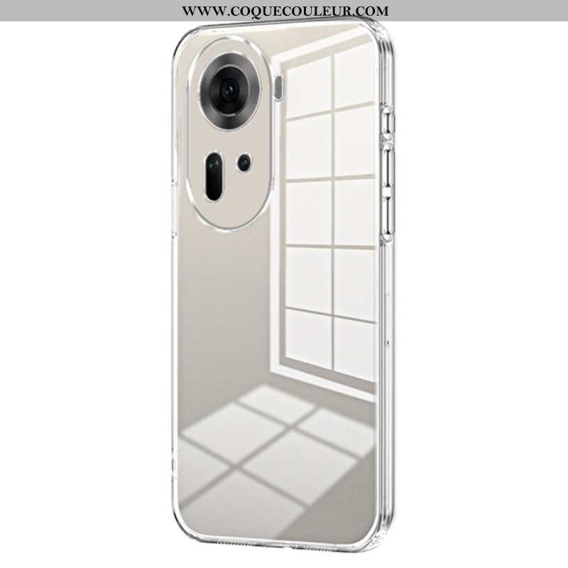 Coque Oppo Reno 11 5G Transparente Rebords Métallisés