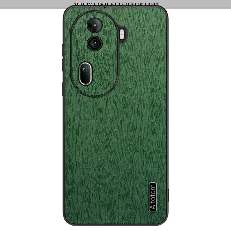 Coque Oppo Reno 11 Pro 5G Simili Cuir Effet Bois