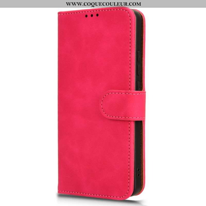 Housse Oppo Reno 11F Simili Cuir Effet Daim