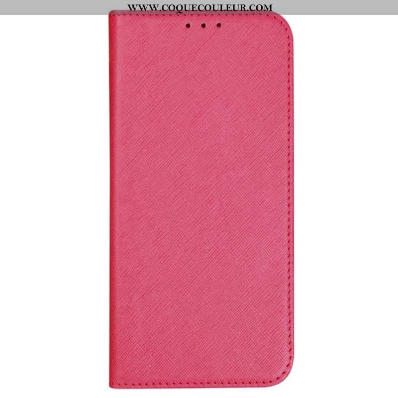 Flip Cover Oppo Reno 12 Pro Texture Croisée