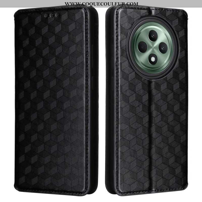 Flip Cover Oppo Reno 12F 5G 5G Motif Losanges