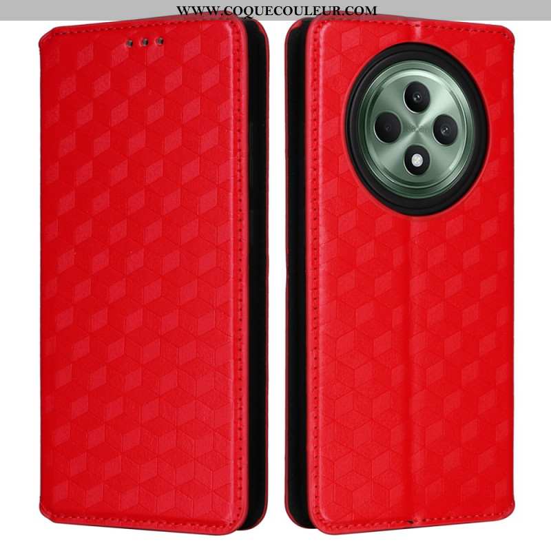 Flip Cover Oppo Reno 12F 5G 5G Motif Losanges