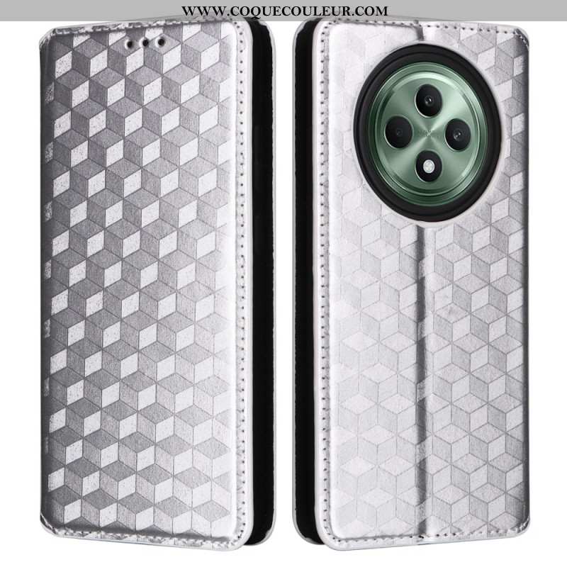 Flip Cover Oppo Reno 12F 5G 5G Motif Losanges