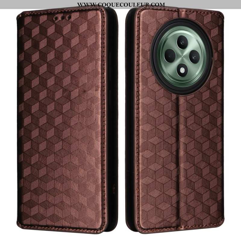 Flip Cover Oppo Reno 12F 5G 5G Motif Losanges