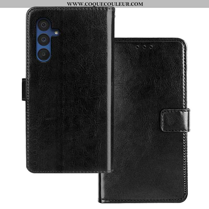 Housse Samsung Galaxy A15 5G Effet Cuir IDEWEI