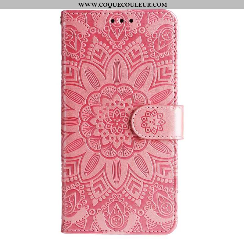 Housse Samsung Galaxy A15 5G Impression Mandala avec Lanière