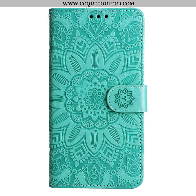 Housse Samsung Galaxy A15 5G Impression Mandala avec Lanière