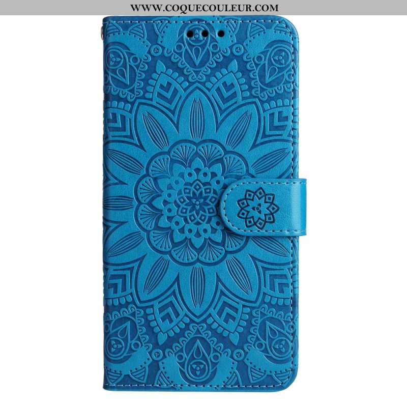 Housse Samsung Galaxy A15 5G Impression Mandala avec Lanière