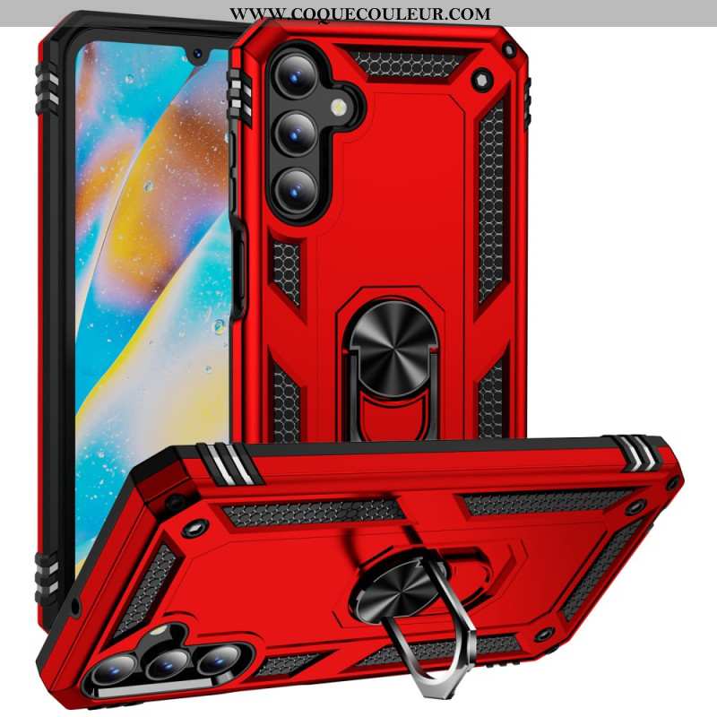 Coque Samsung Galaxy A15 5G Style Métal avec Anneau-Support