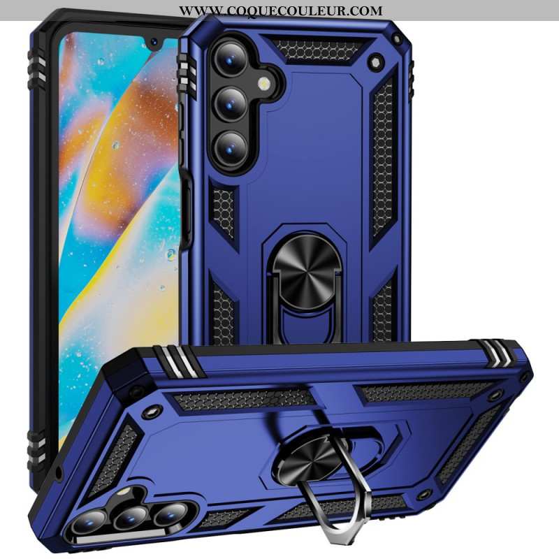 Coque Samsung Galaxy A15 5G Style Métal avec Anneau-Support