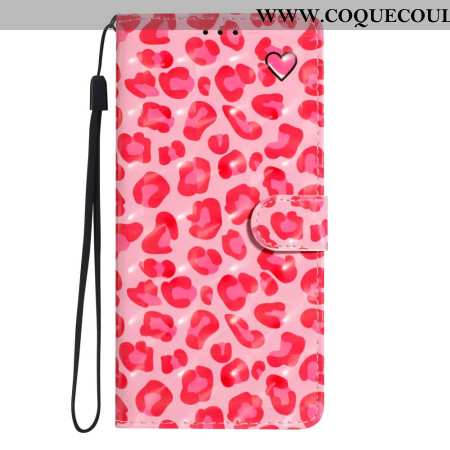 Housse Samsung Galaxy A16 4G / 5G Léopard Rose