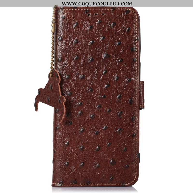 Housse Samsung Galaxy A16 4G / 5G Cuir Texture Autruche