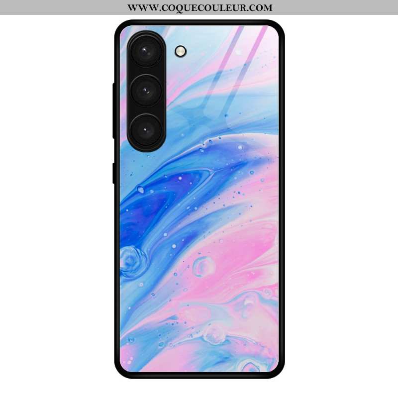 Coque Samsung Galaxy S24 5G Verre Trempé Motif Marbré