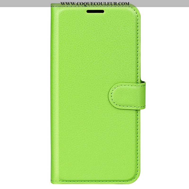 Housse Samsung Galaxy S24 5G Simili Cuir Litchi