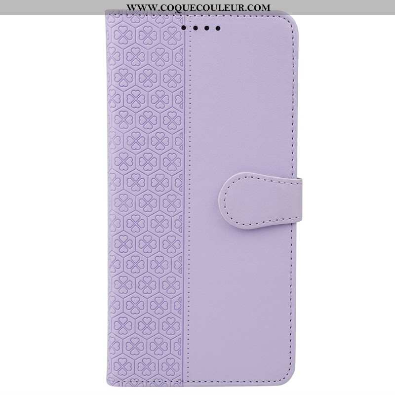 Housse Samsung Galaxy S24 FE Motif Trèfle à Quatre Feuilles