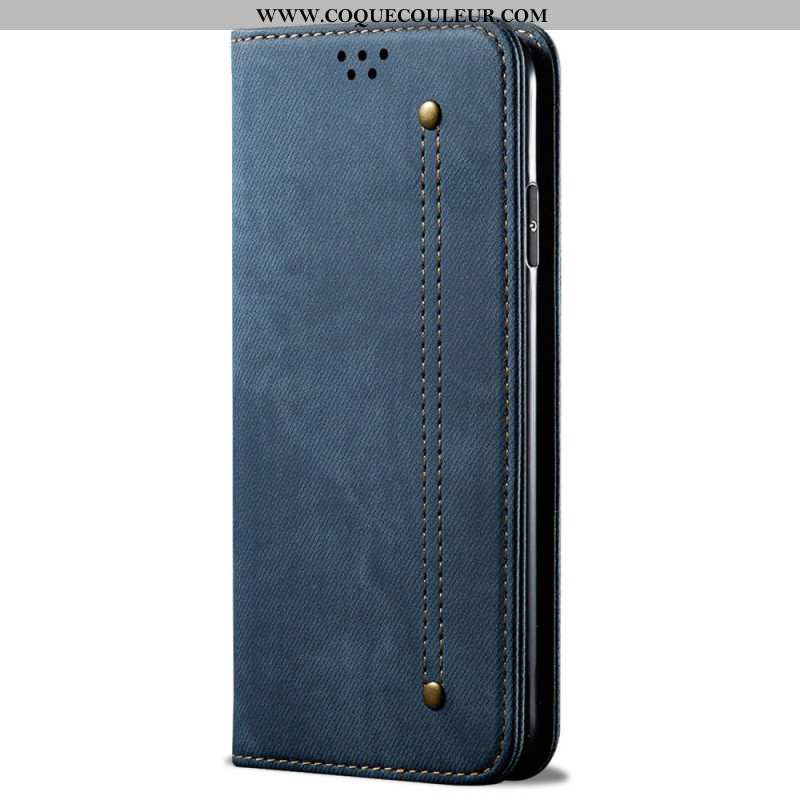 Flip Cover Samsung Galaxy S24 Plus 5G Texture Jeans