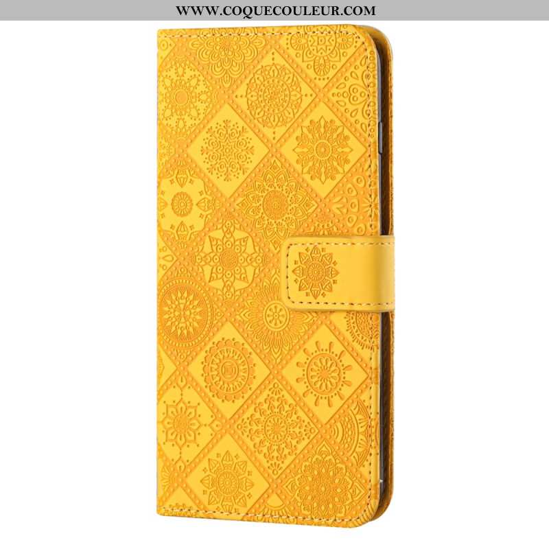 Housse Samsung Galaxy S24 Plus 5G Fleurs Ethniques
