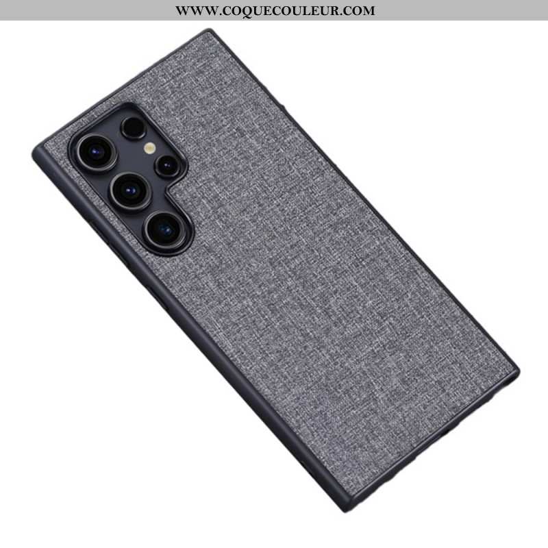 Coque Samsung Galaxy S24 Ultra 5G Plastique et Tissu