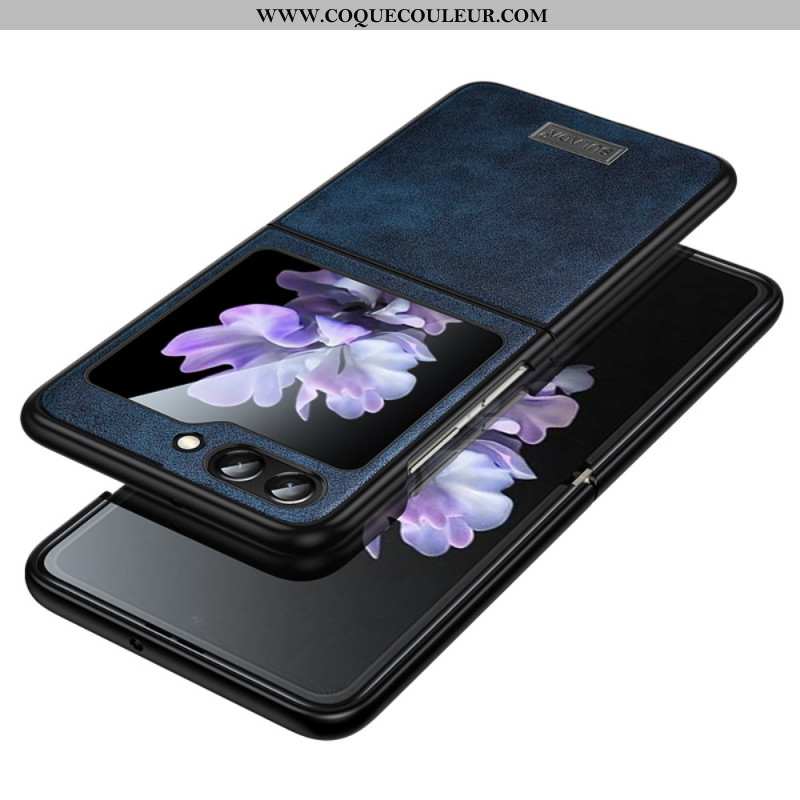 Coque Samsung Galaxy Z Flip 5 Simili Cuir SULADA