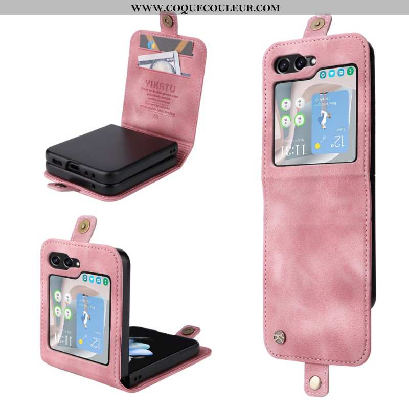 Coque Samsung Galaxy Z Flip 6 Porte-Cartes YIKATU