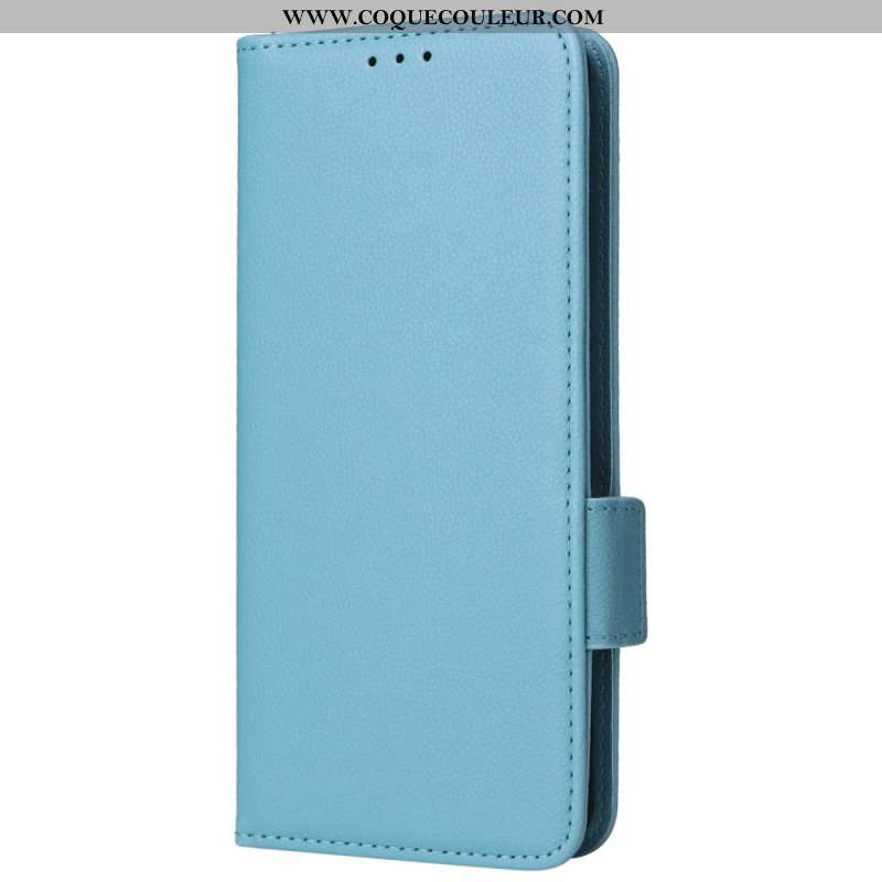 Housse Sony Xperia 1 VI Simili Cuir Litchi à Lanière