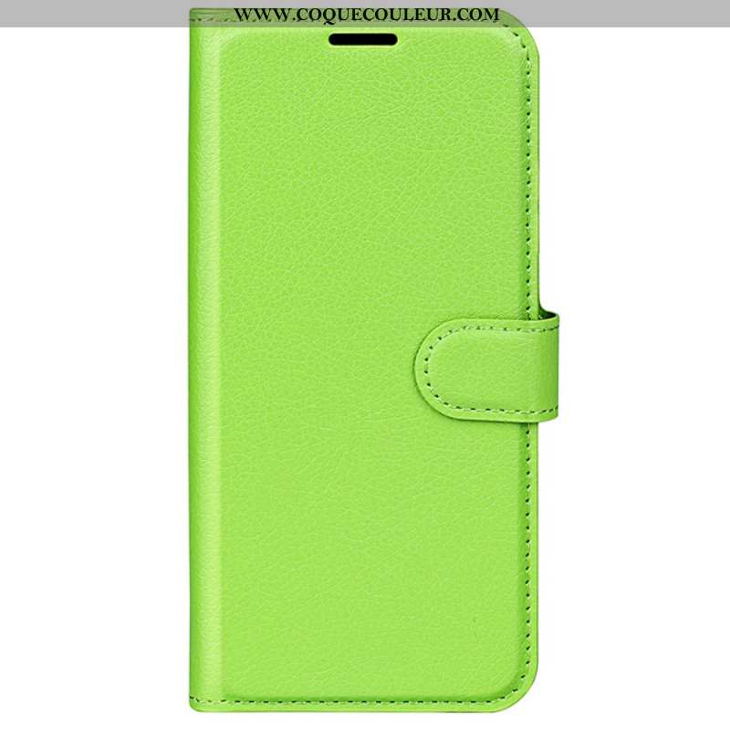 Housse Sony Xperia 1 VI Simili Cuir Litchi Classique