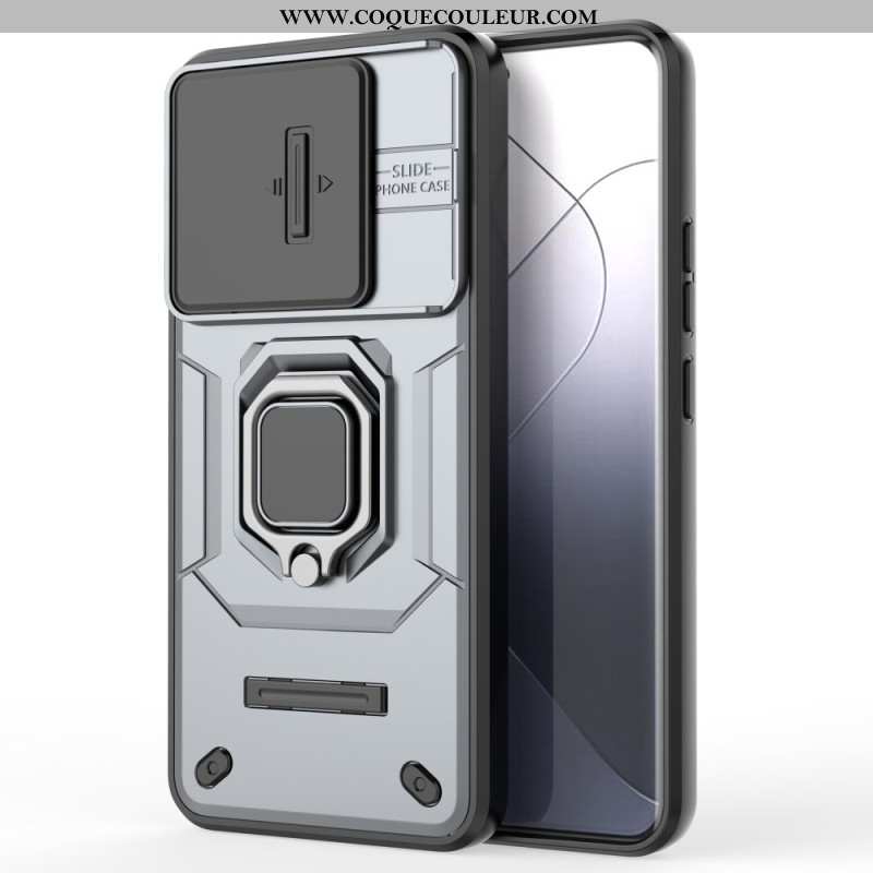 Coque Xiaomi 14 Pro Ring Résistante avec Protecteur Objectif
