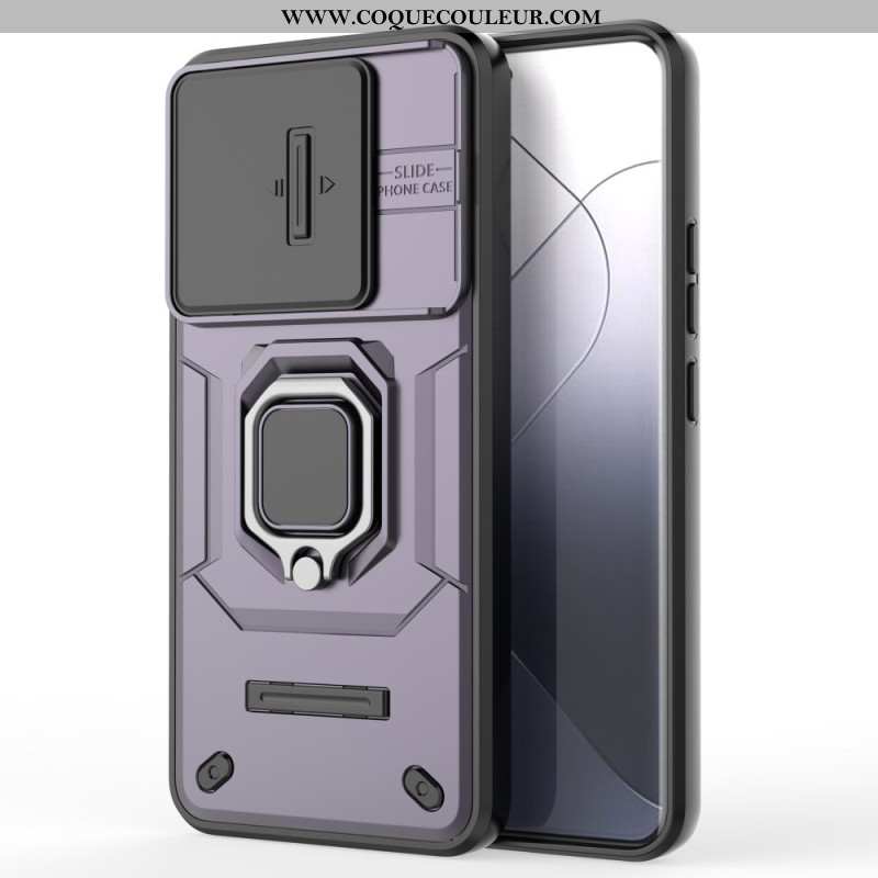 Coque Xiaomi 14 Pro Ring Résistante avec Protecteur Objectif