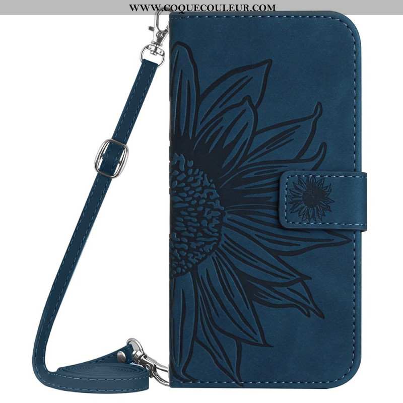 Housse Xiaomi 14 Ultra Motif Tournesol avec Bandoulière