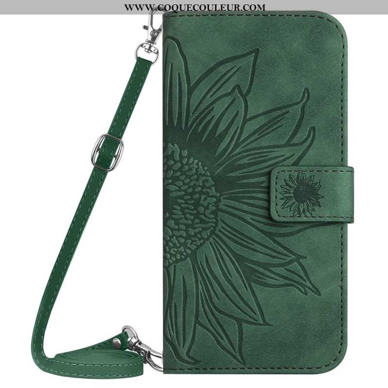 Housse Xiaomi 14 Ultra Motif Tournesol avec Bandoulière