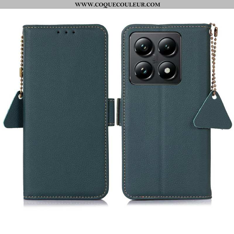 Housse Xiaomi 14T Pro Cuir Blocage RFID