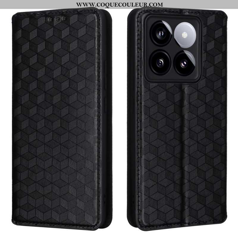 Flip Cover Xiaomi 14T Pro Cubes 3D