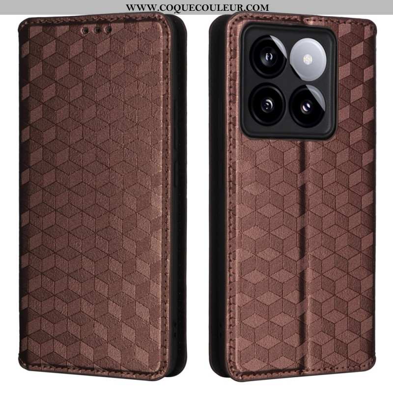 Flip Cover Xiaomi 14T Pro Cubes 3D