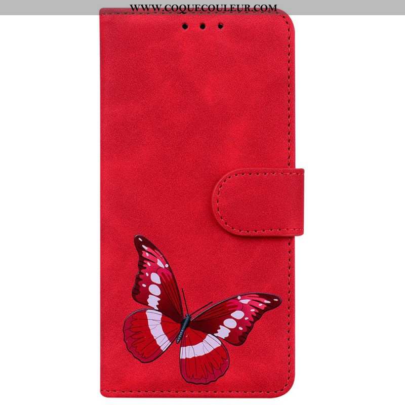 Housse Xiaomi 14T Effet Daim Papillon