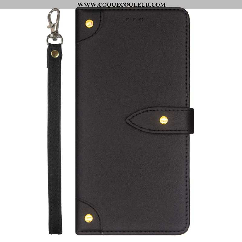 Housse Xiaomi Redmi Note 13 4G Rivets Décoratifs IDEWEI