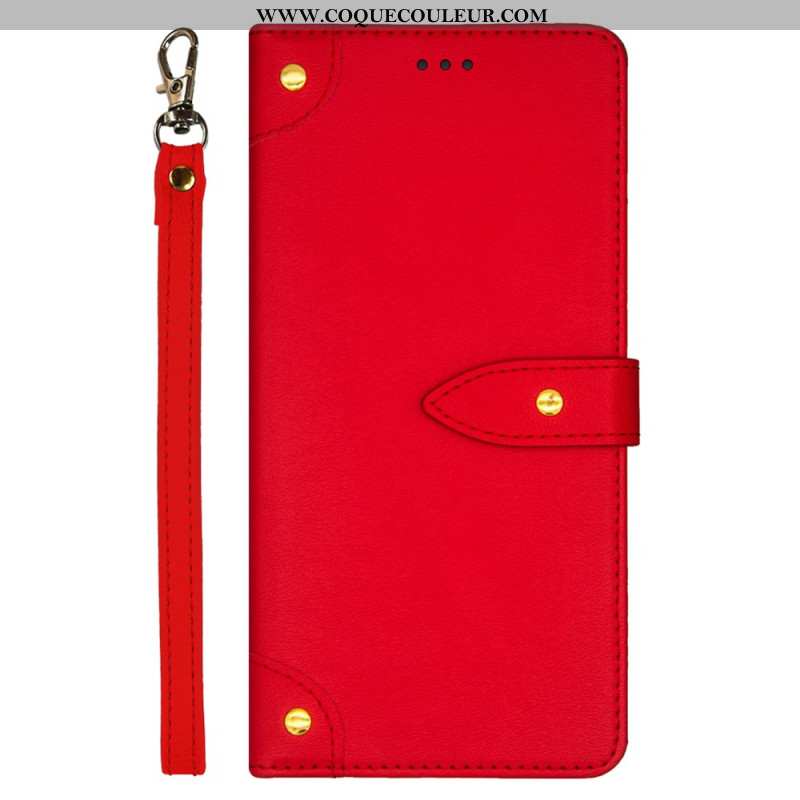 Housse Xiaomi Redmi Note 13 4G Rivets Décoratifs IDEWEI